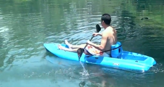 Kayakeando en el balneario